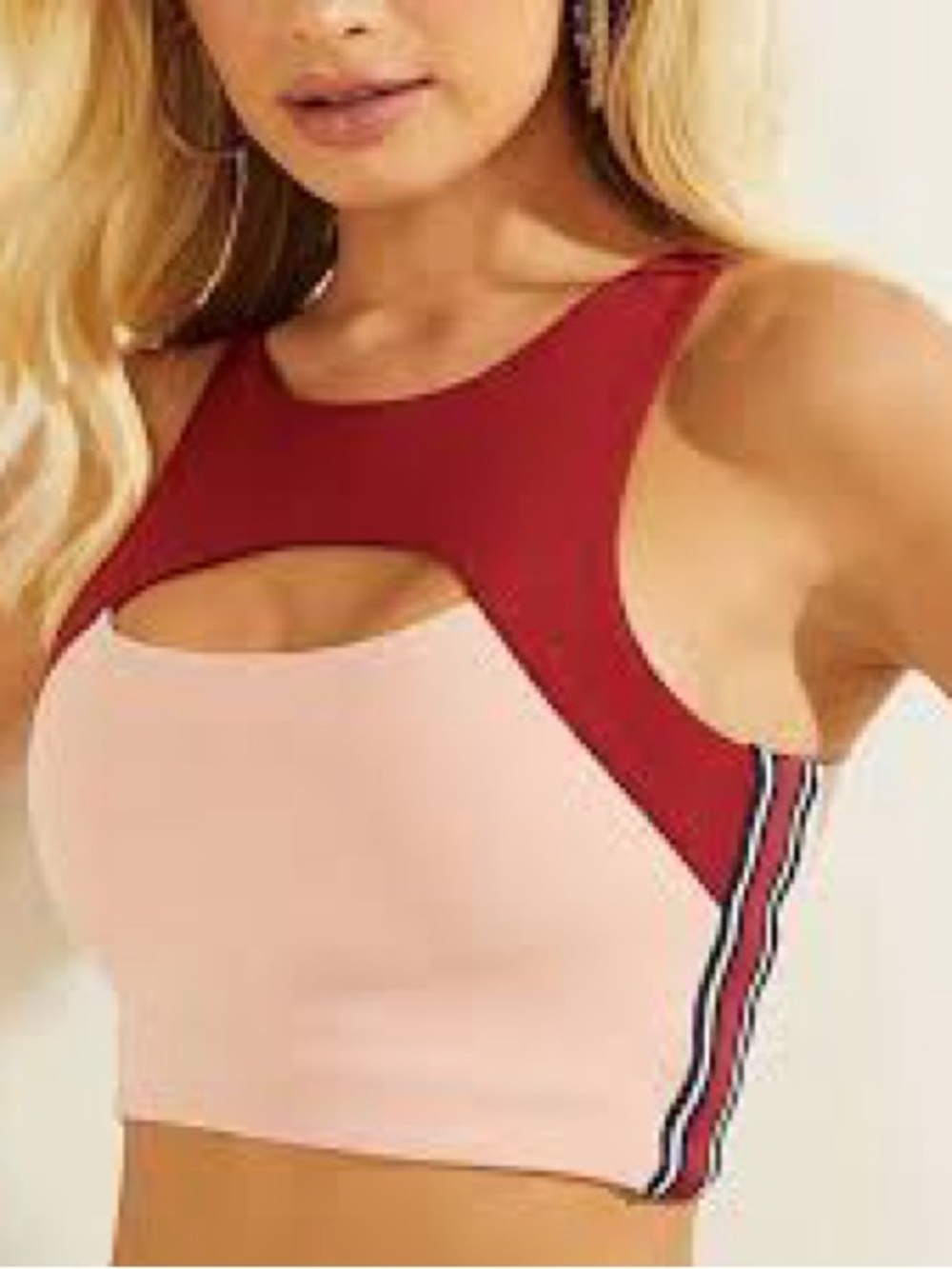 Guess Keyhole Sports Bra